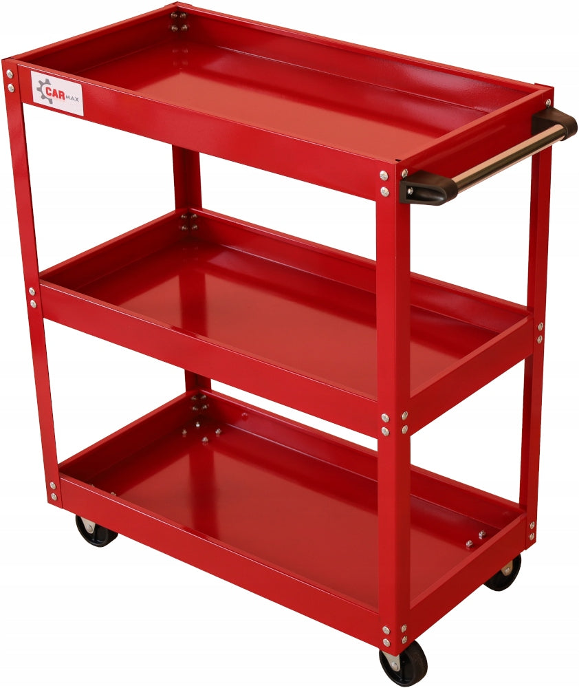 WORKSHOP MOUNTING TROLLEY 3 BEARING SHELVES