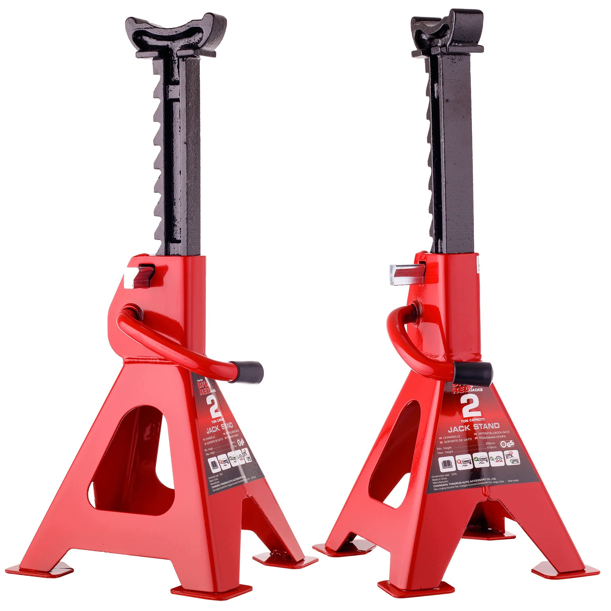 WORKSHOP STANDS 2T SET OF 2 PIECES HEIGHT 265-415MM Product weight with unit packaging 7.86 kg