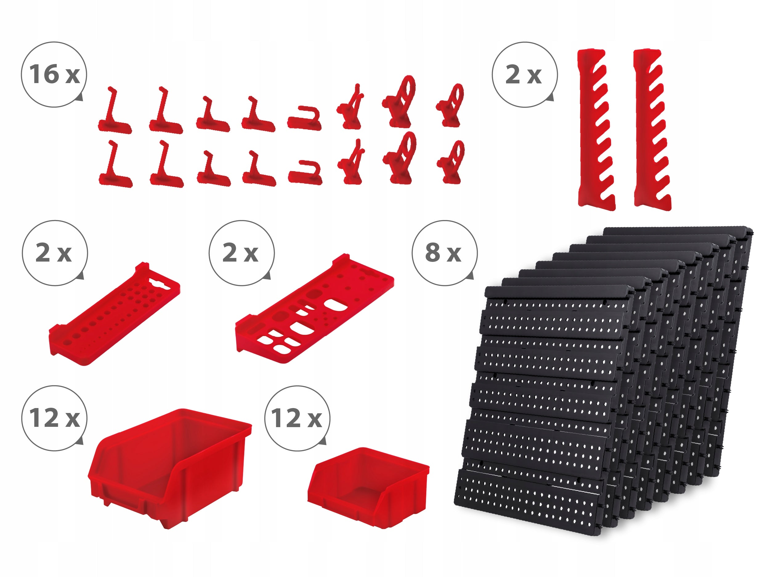 WORKSHOP TOOL BOARD 128x76cm HUMBERG 54 elements FULL set Brand HUMBERG