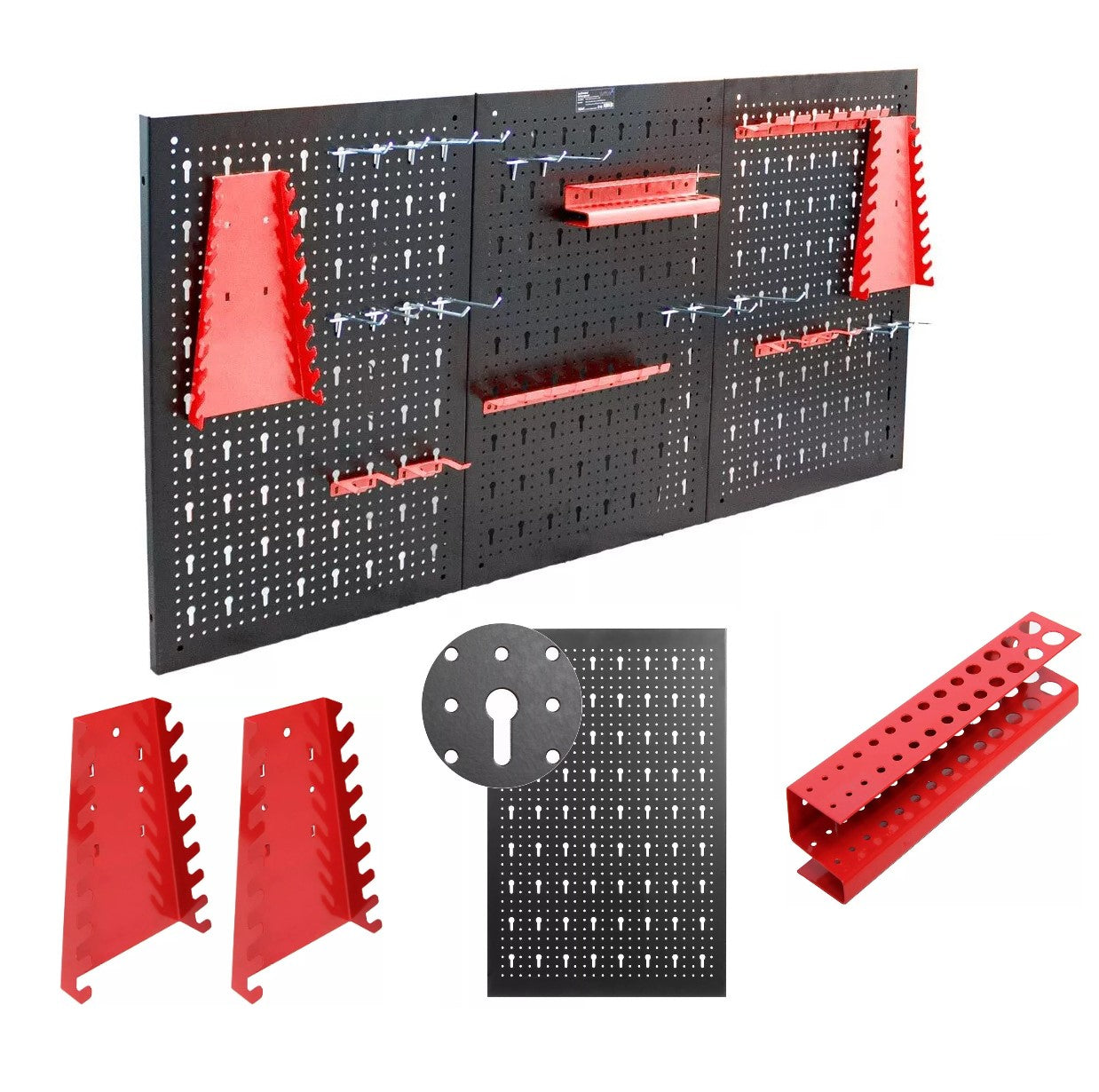 WORKSHOP TOOL BOARD METAL WALL 120x60 FOR WORKSHOP GARAGE