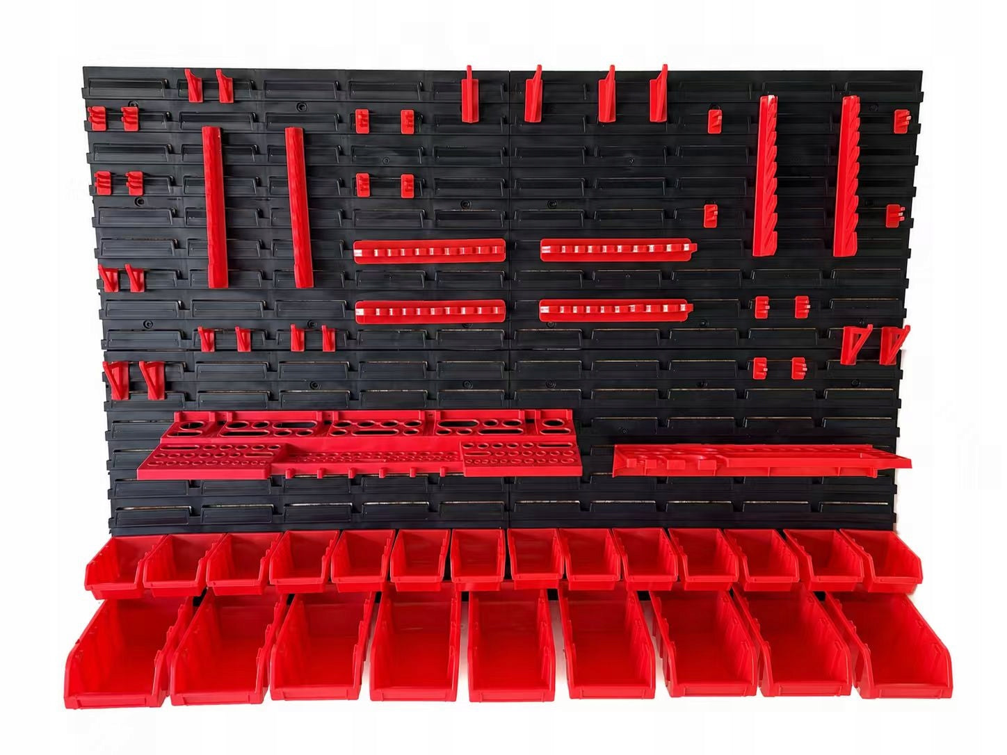 WORKSHOP TOOL BOARD WALL 1152x780mm +23 CUVETTES GARAGE HANDLES