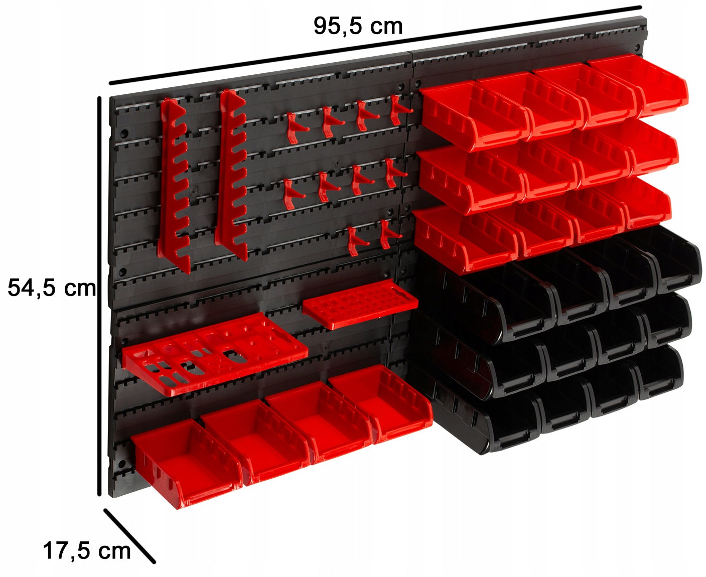 WORKSHOP TOOL WALL LITTER BOXES FOR GARAGE 28 LITTER BOXES 95x55 cm EAN (GTIN) 5907619314977