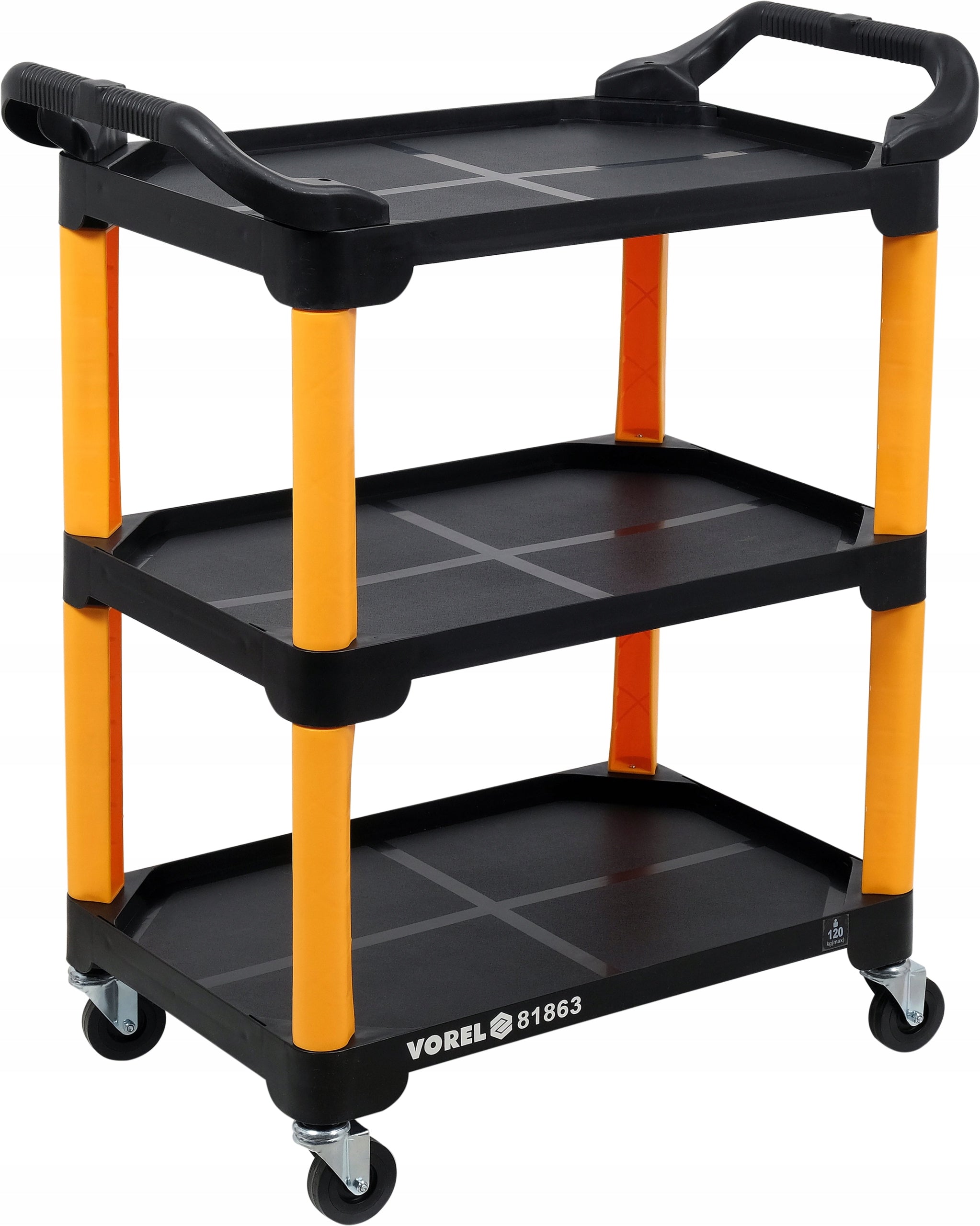 WORKSHOP TROLLEY Vorel 81863 Composite 3 Shelves Load capacity 120 kg Brand Vorel