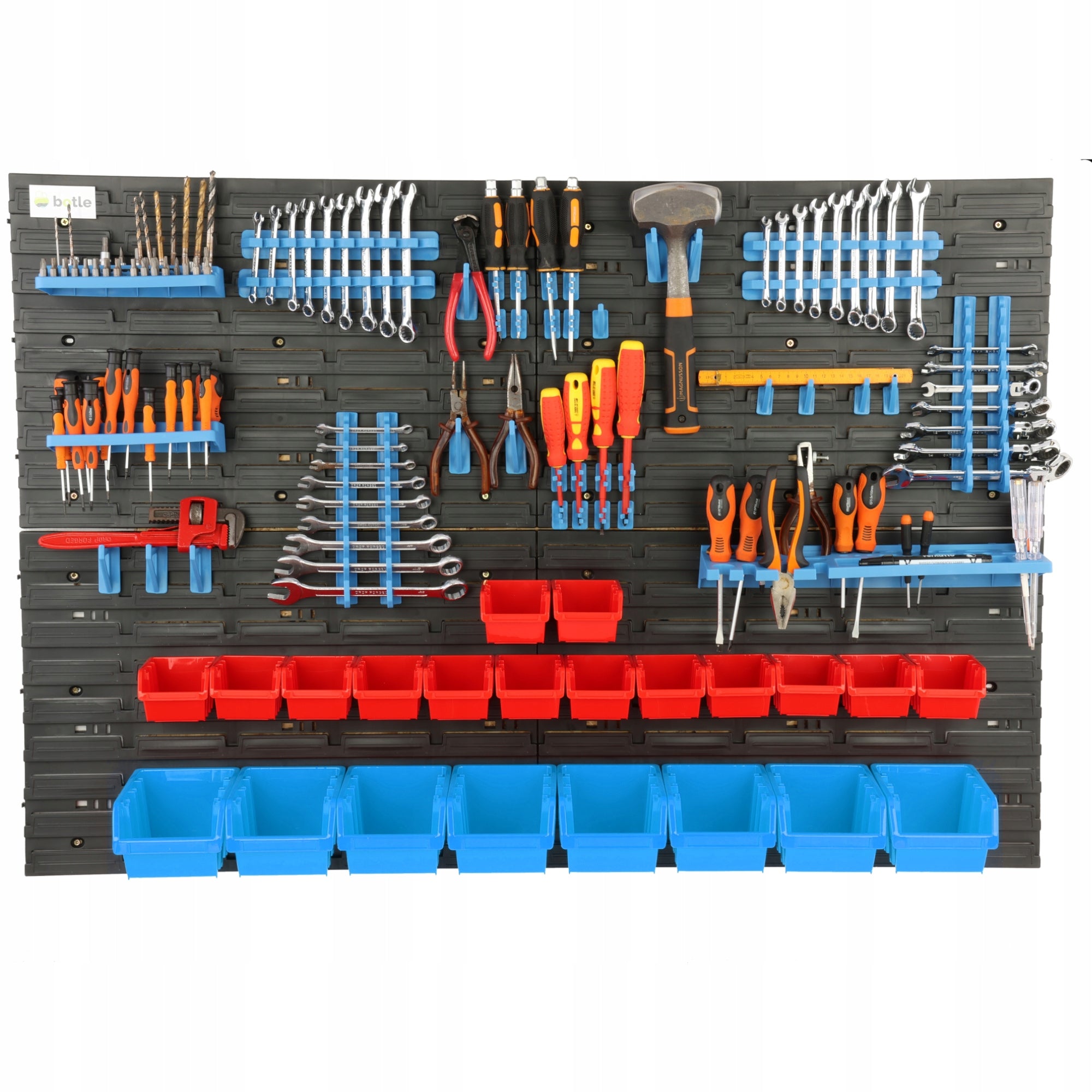 WORKSHOP WALL TOOL BOARD 115X78 CM 22 CUVETTES GARAGE BOOKCASE Brand Botle