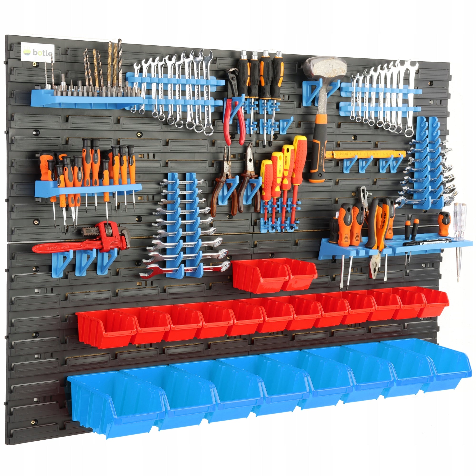 WORKSHOP WALL TOOL BOARD 115X78 CM 22 CUVETTES GARAGE BOOKCASE