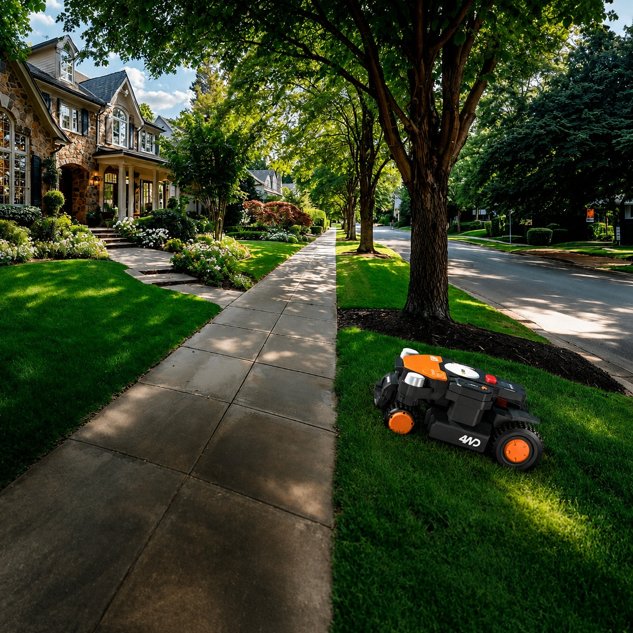 WORX Landroid Vision WR340E 4WD 600m2 Cordless Lawn Mower Mowing width 20 cm