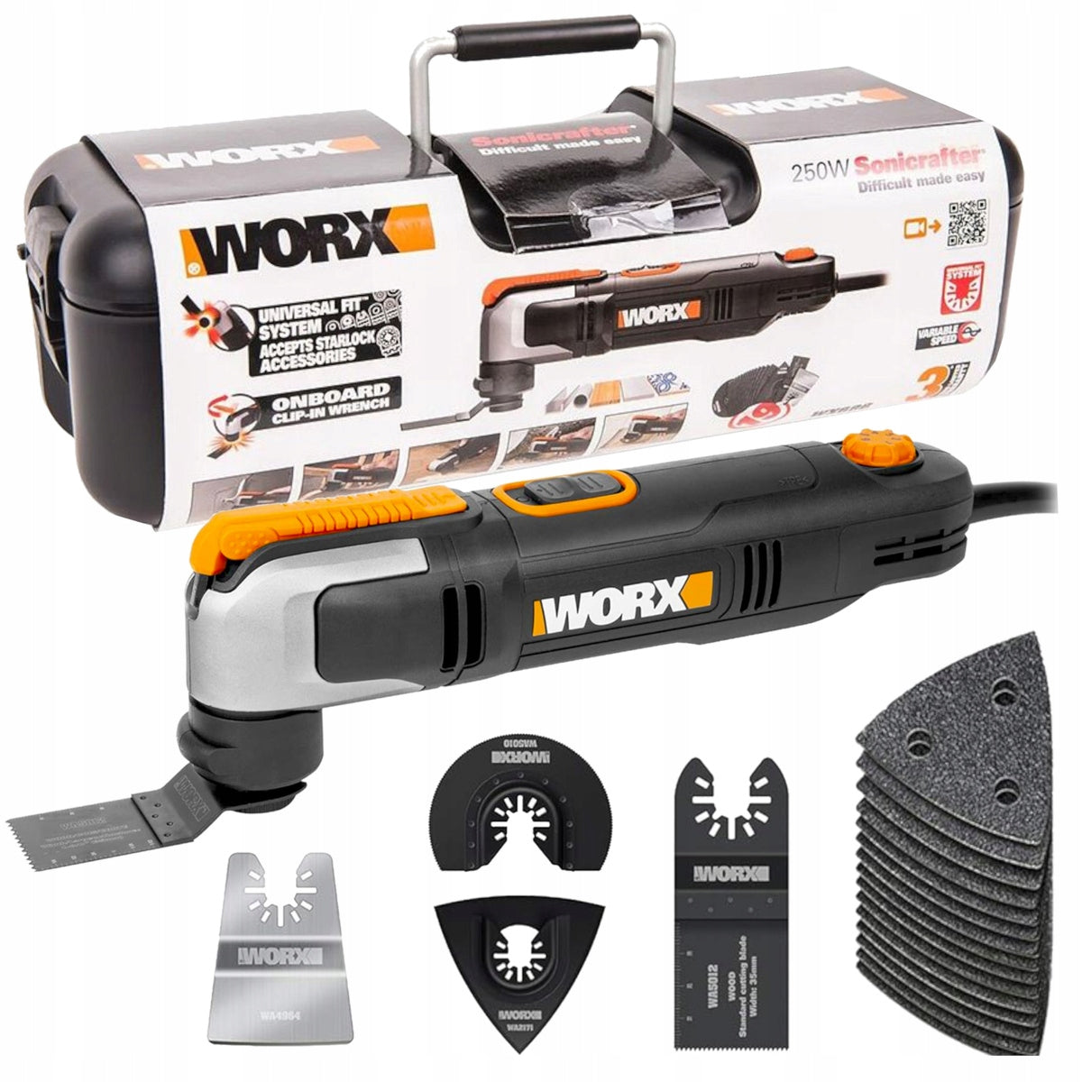 WORX WX686 OSCILLATING MULTI-TOOL FOR WOOD 230W 50 Hz