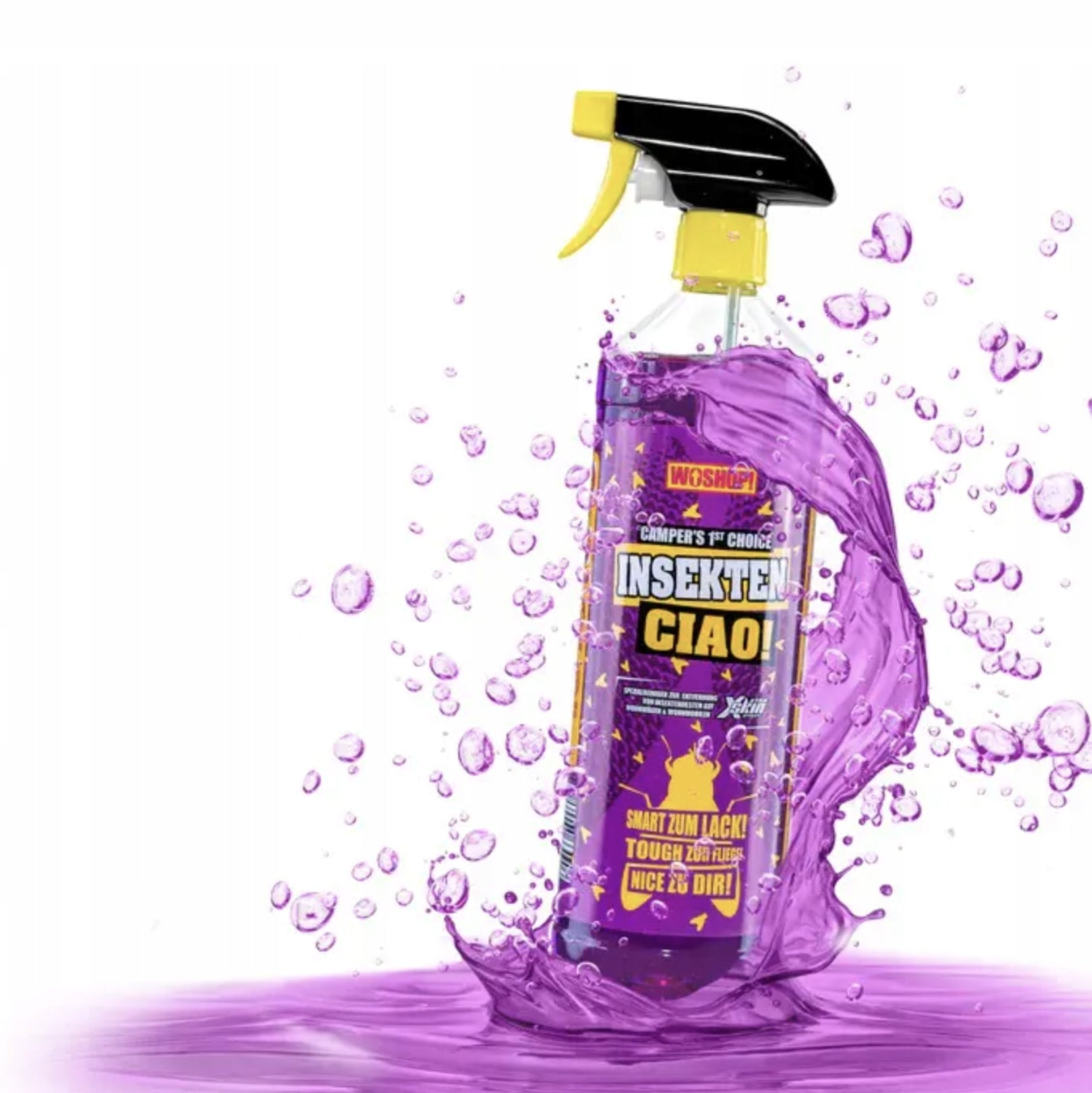 WOSHUP! INSECT REMOVAL SPRAY FROM MOTORCYCLE MOTORHOME CAR