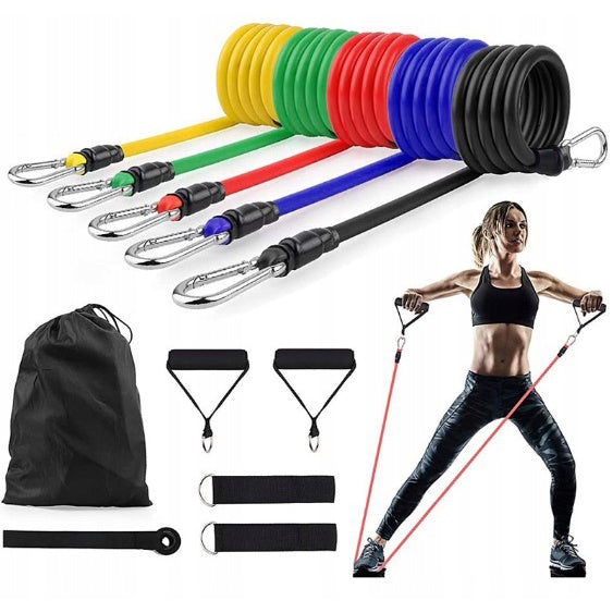 WOTEK - EXERCISE RUBBER 5PCS DIFFERENT COLORS FITNESS GYM EXERCISE Manufacturer code brak