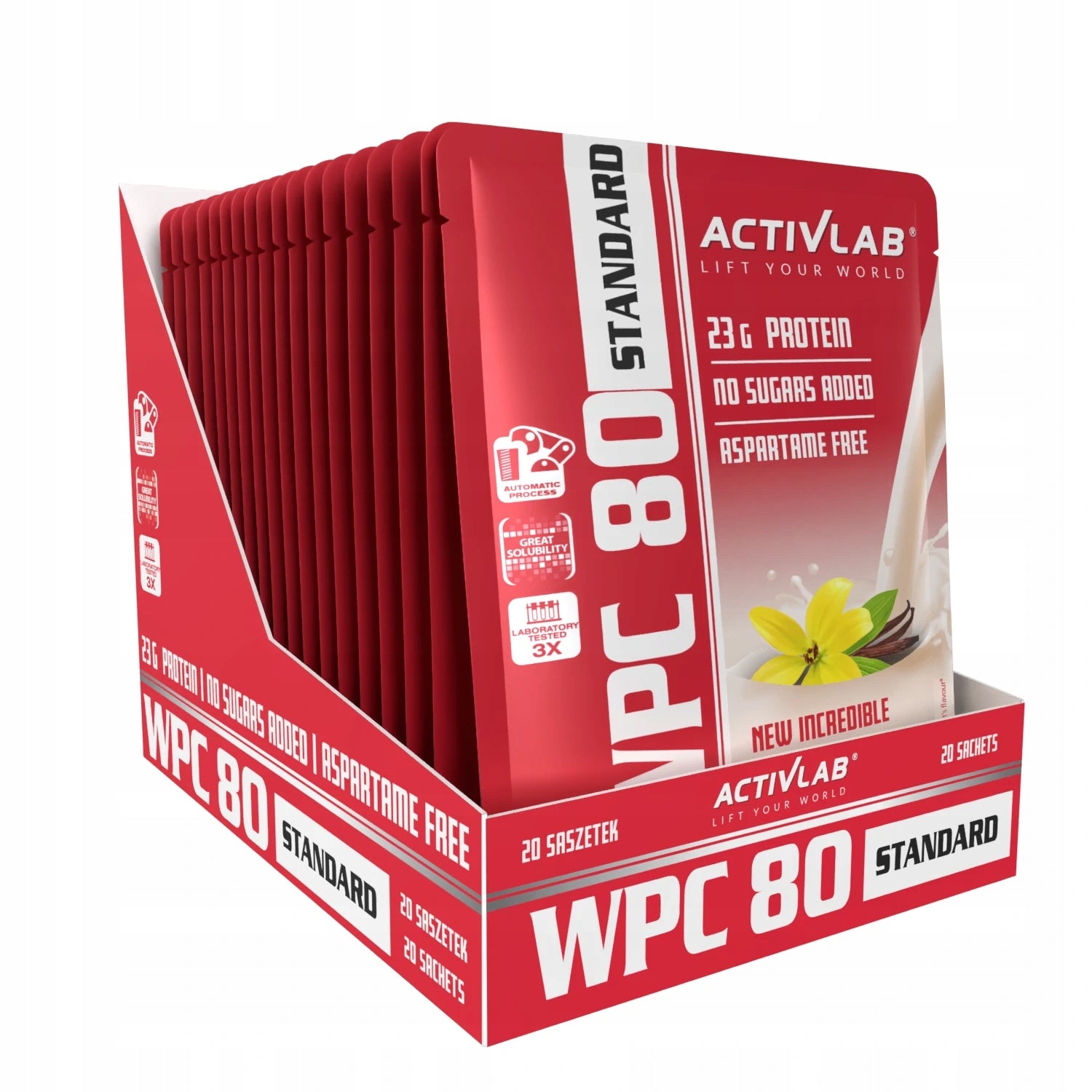 WPC 80 WHEY PROTEIN 10x30g VANILLA 23g PROTEIN