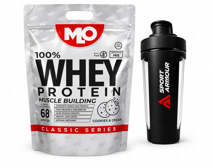 WPC MLO Nutrition 907g | Creamy Cookie| Whey Protein + Shaker|Form