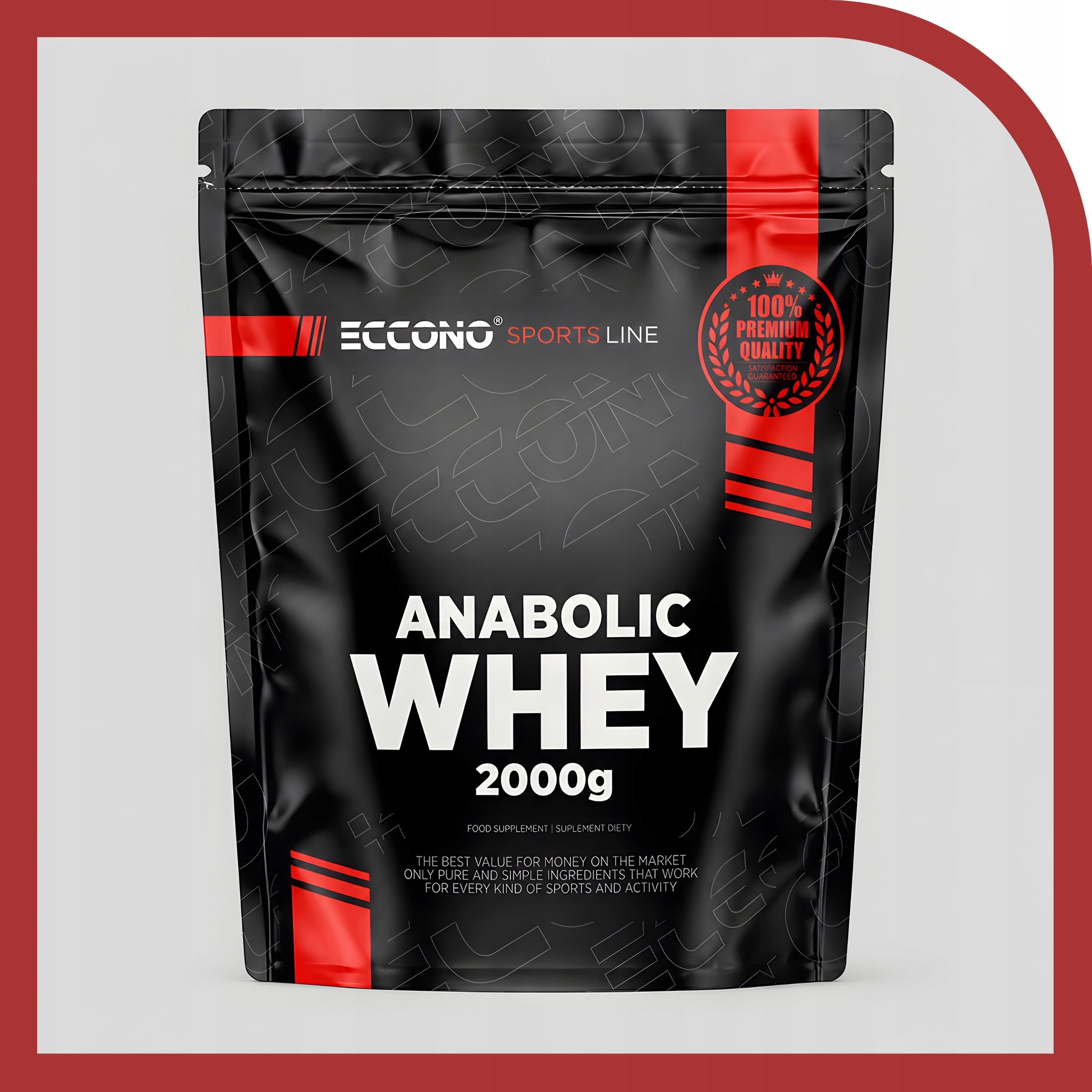 WPC PROTEIN SUPPLEMENT ECCONO ANABOLIC WHEY PROTEIN 2000G FOR BANANA TRAINING Packaging status original