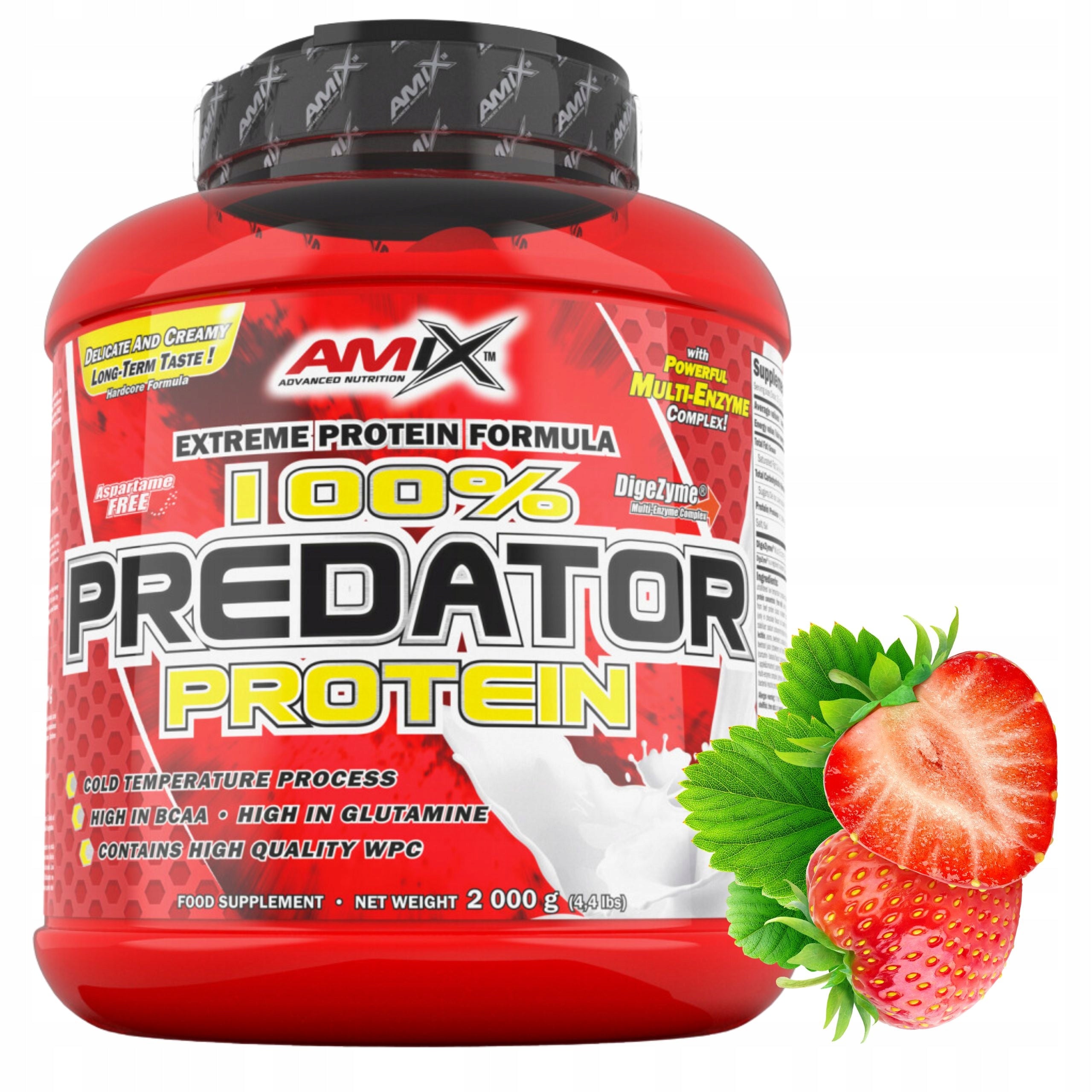 WPC Protein Concentrate Protein Conditioner Digestive Enzymes Strawberry 2kg