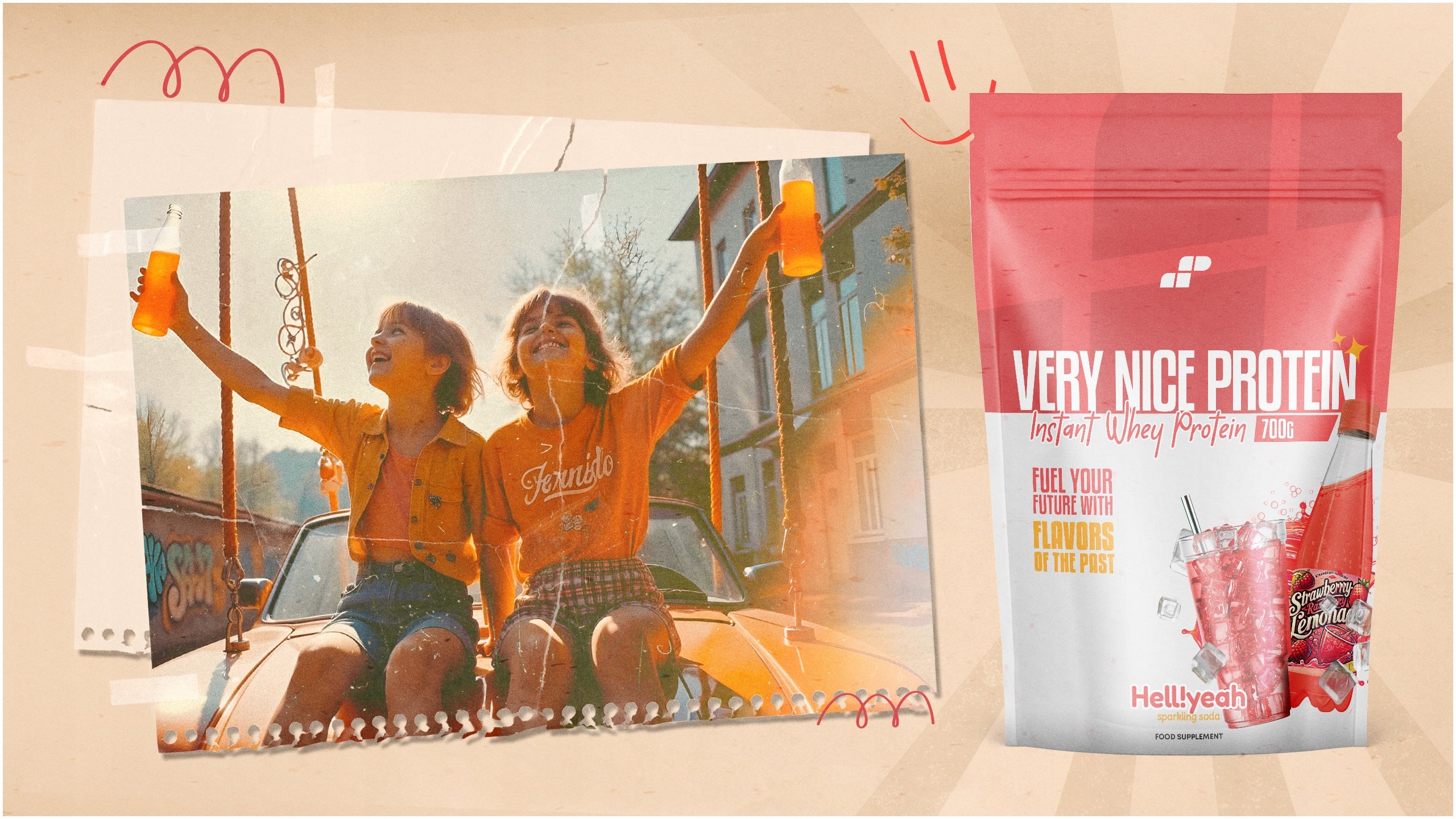 WPC WHEY PROTEIN Very Nice Protein 2x 700g = 1400g MP Nutrition Packaging status original