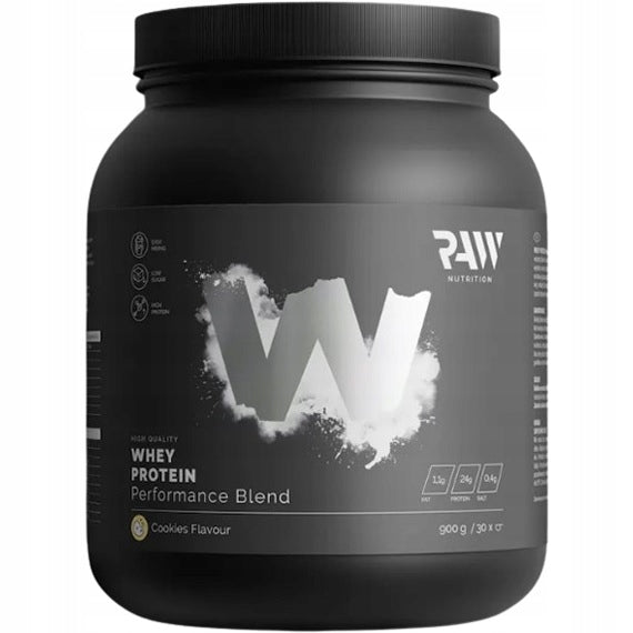 WPC Whey Protein Blend RAW 900 g Protein Conditioner Cookie Flavour Packaging status original