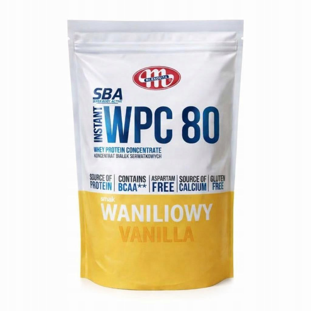 WPC protein 80 Mlekovita vanilla 700g, whey protein concentrate