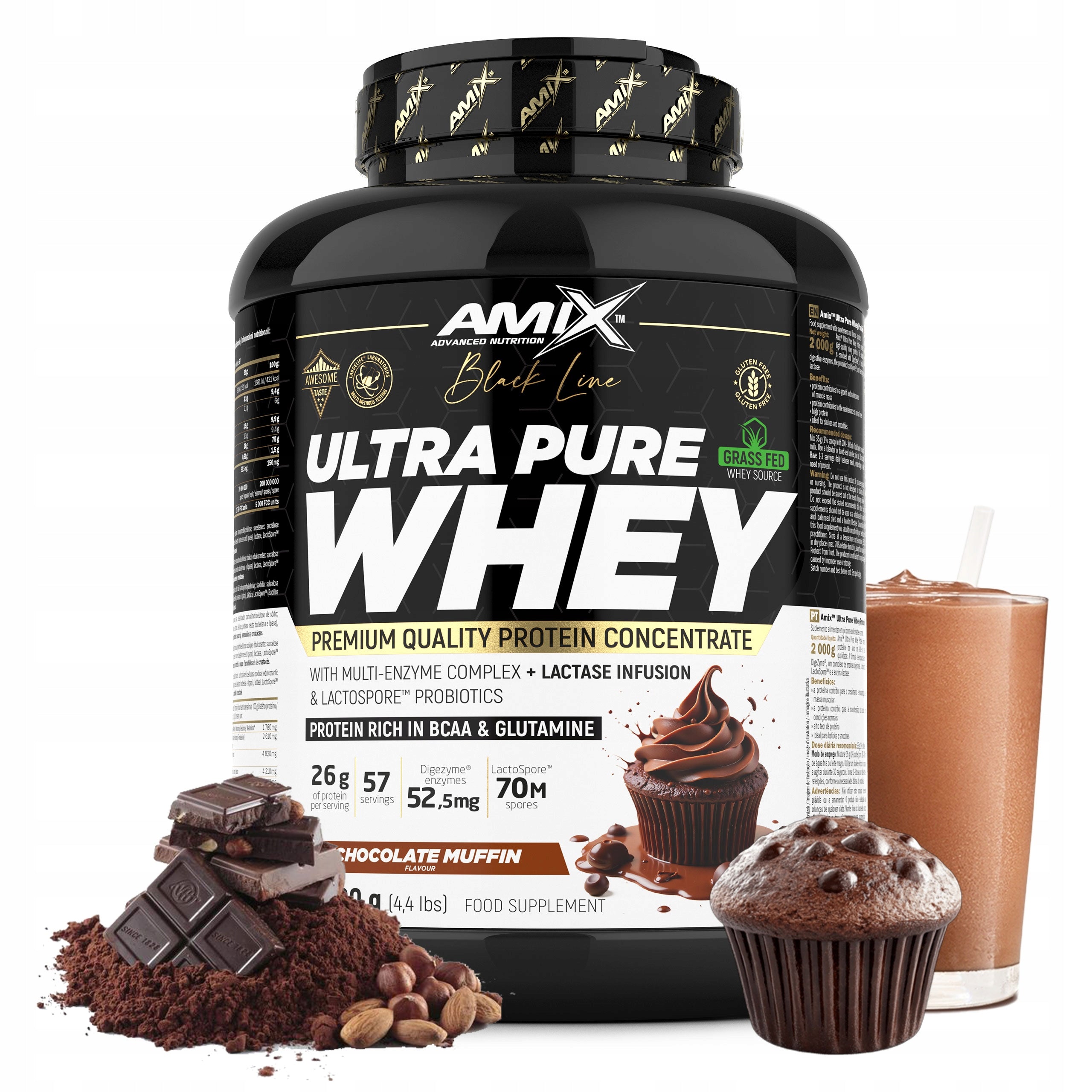 WPC protein with Enzymes and Probiotics Whey protein supplement Amix