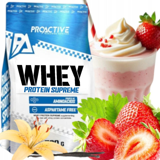 WPC whey PROTEIN SUPPLEMENT ProActive 700g STRAWBERRY VANILLA