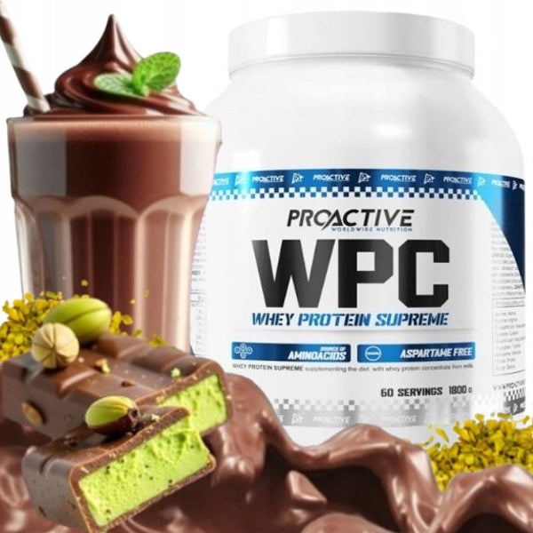 WPC whey protein supplement Proactive Whey 1800g DUBAI CHOCOLATE