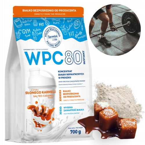 WPC80 SALTY CARAMEL Protein 700g SPOMLEK WHEY PROTEIN CONCENTRATE