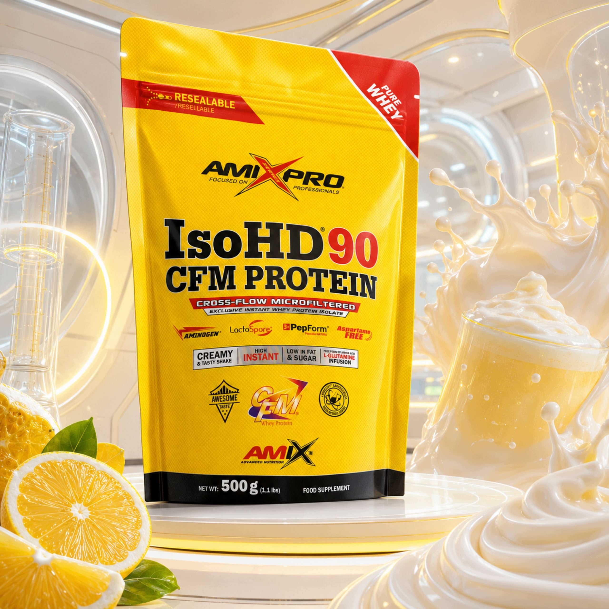 WPI CFM 90 Protein Shake Protein Conditioner for Weight Loss without Lactose Sugar Packaging status original