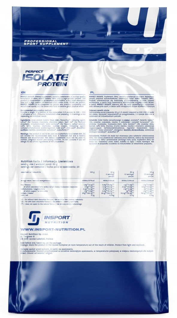 WPI PROTEIN 700g WHEY PROTEIN ISOLATE Blueberry Yoghurt | INSPORT Packaging status original