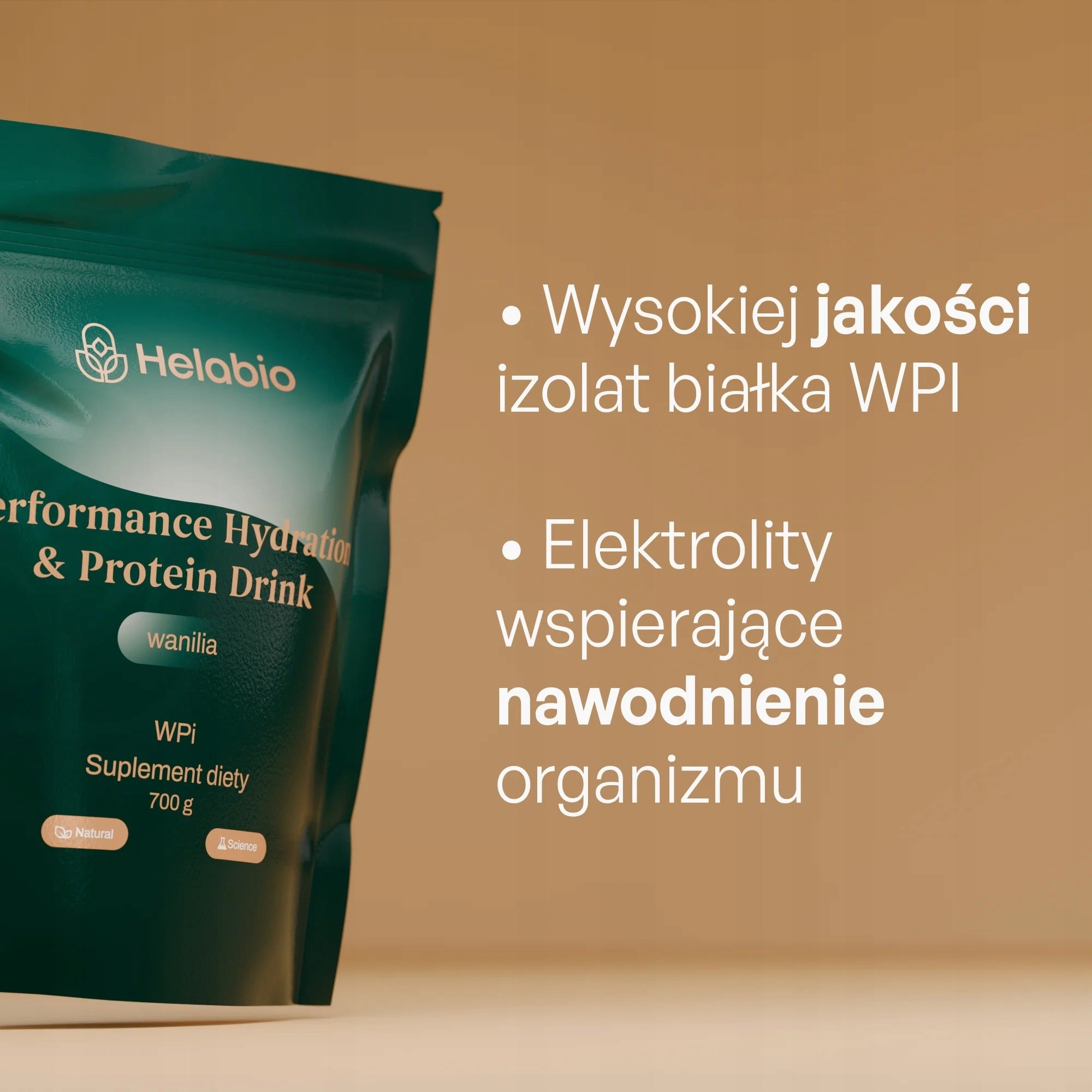 WPI Protein Electrolytes Potassium Muscle Hydration Vanilla 700 g HelaBio Brand no brand