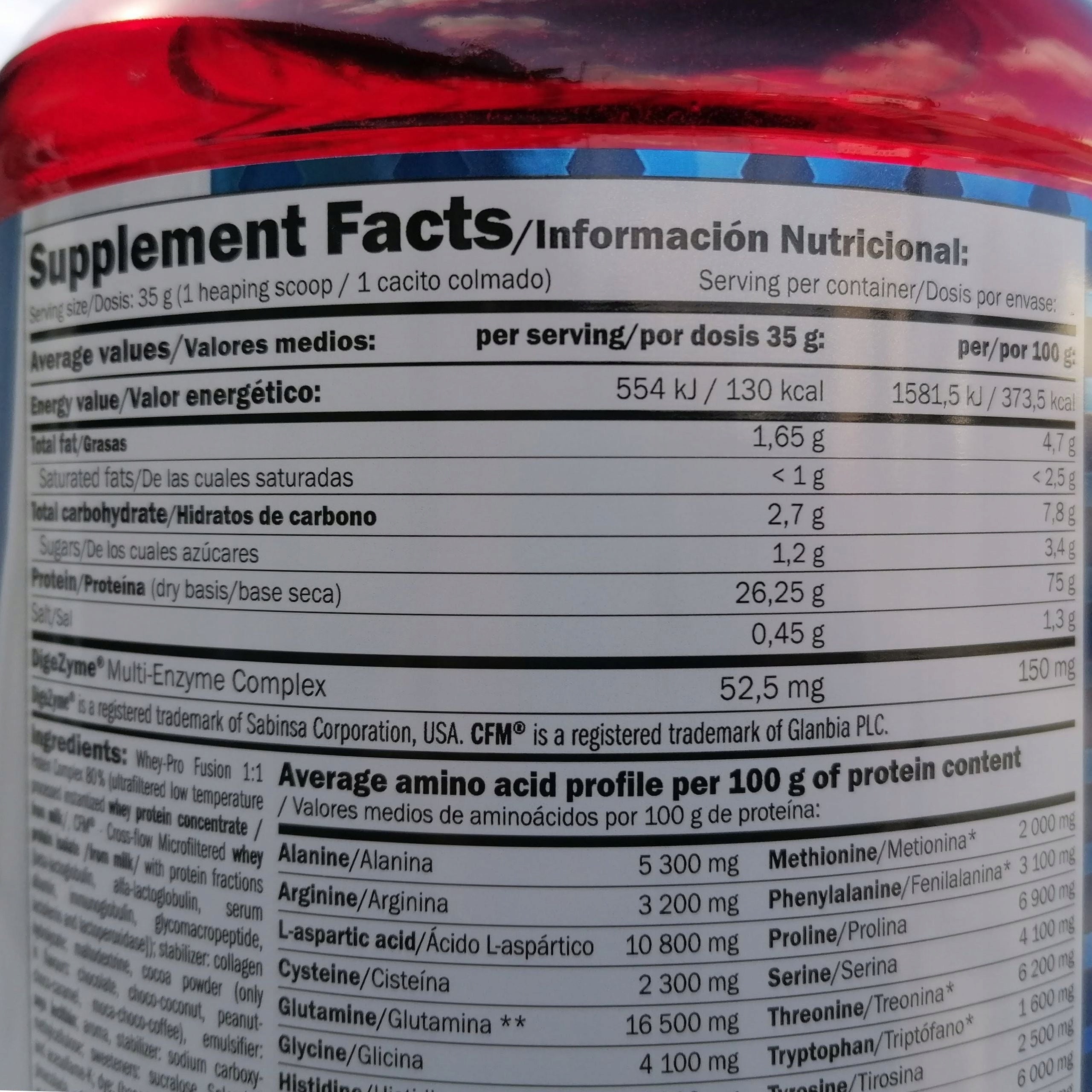 WPI and WPC Protein Blend PROTEIN SUPPLEMENT Natural Isolate + Concentrate Packaging status original
