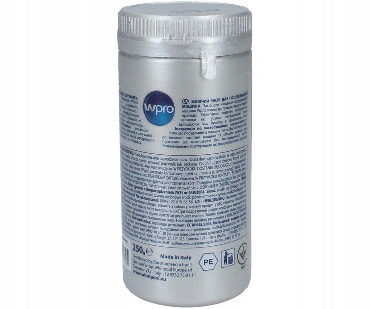 WPRO DEGREASING AGENT FOR WHIRLPOOL DISHWASHERS Brand Wpro
