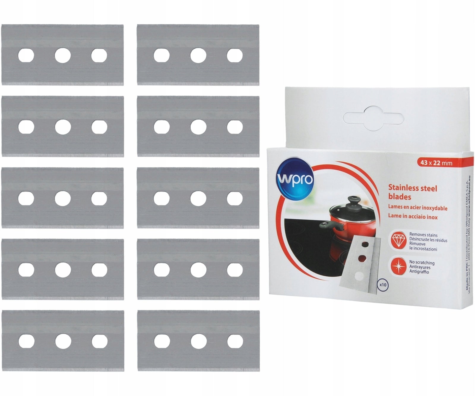 WPRO Induction Ceramic Plate SCRAPER Manufacturer code WH054572