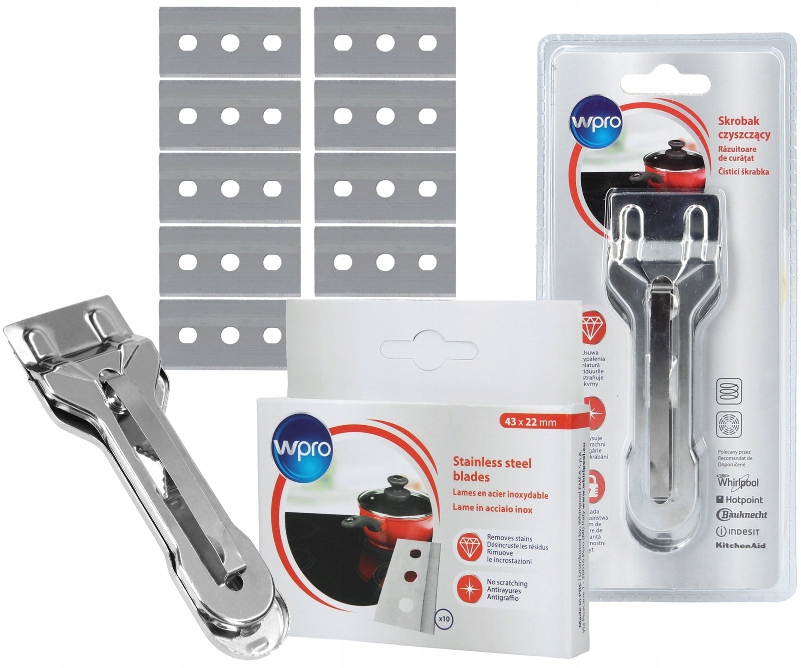 WPRO Induction Ceramic Plate SCRAPER