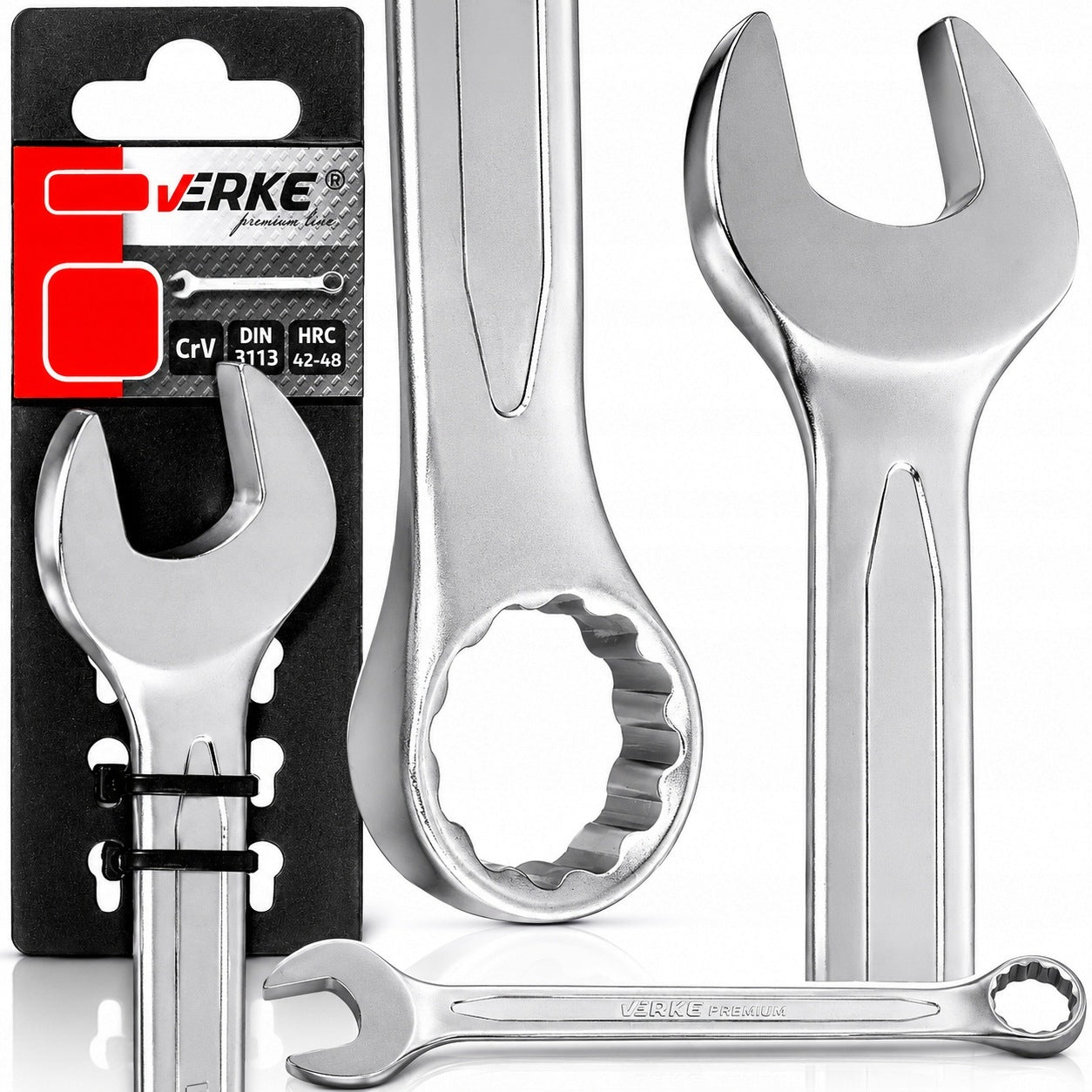 WRENCH FLAT EYELET 7mm STEEL CRV VERKE STRONG SOLID PREMIUM!!