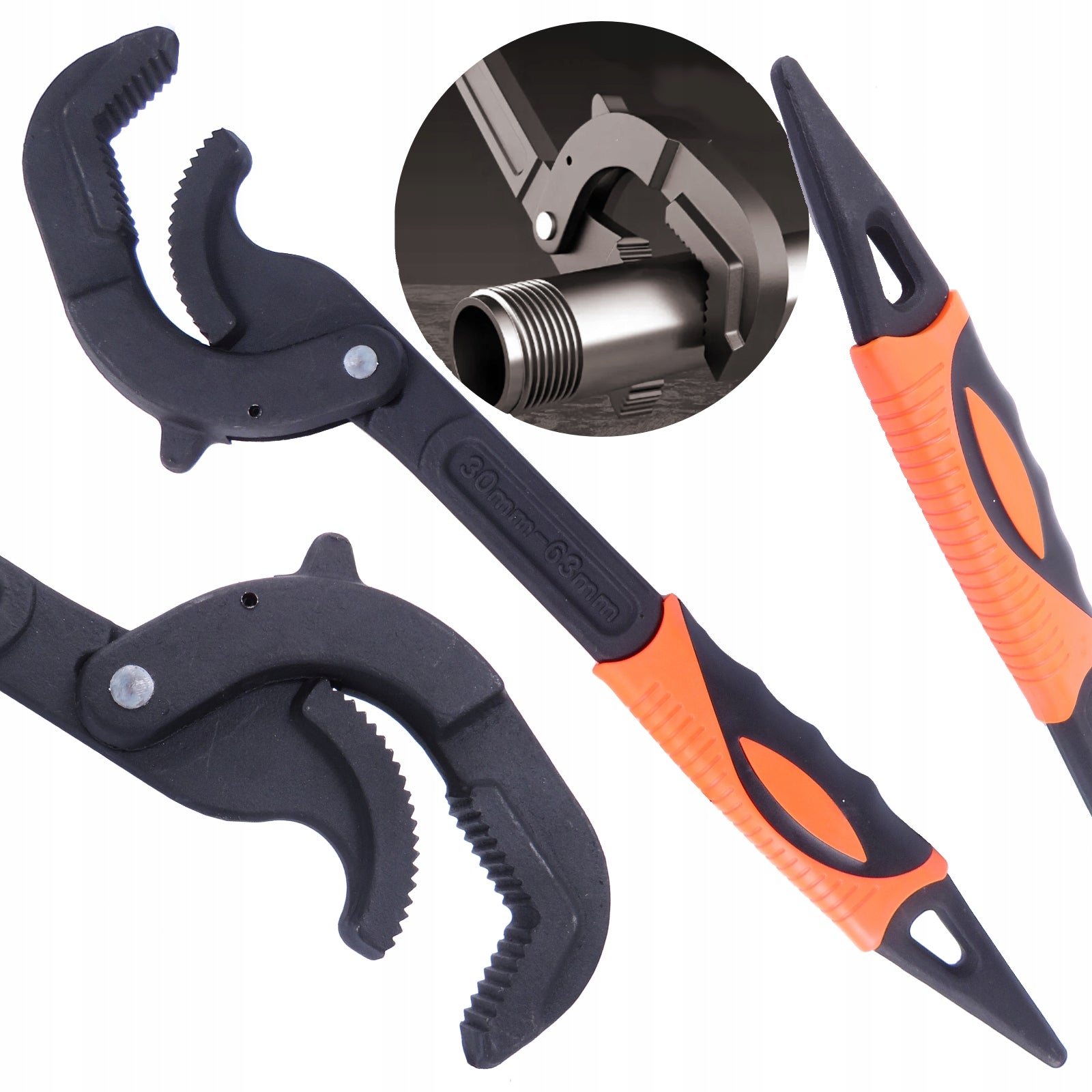 WRENCH PIPE PLIERS FROG TYPE 36 CM 25-60 MM
