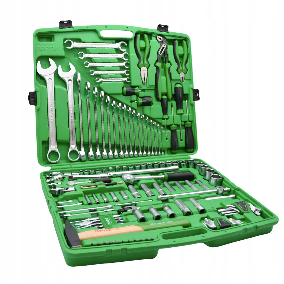 WRENCH SET TOOL CASE 1/4" 1/2" 130EL TOPTUL GCAI130T0 Brand Toptul