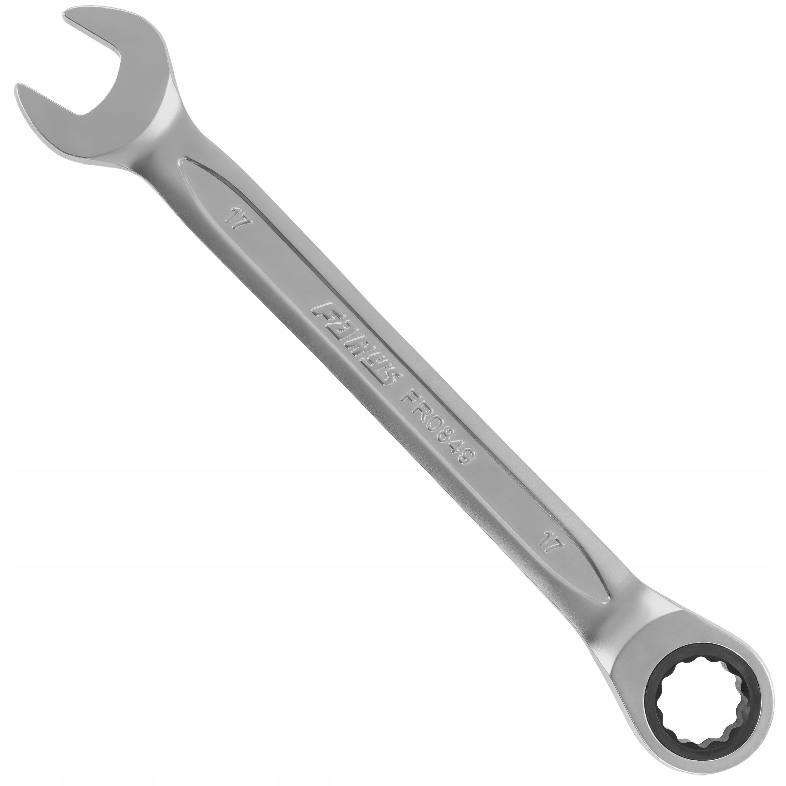 WRENCH WITH RATCHET 17mm 90 TEETH CRV CHROME WORKSHOP FARYS Brand Farys