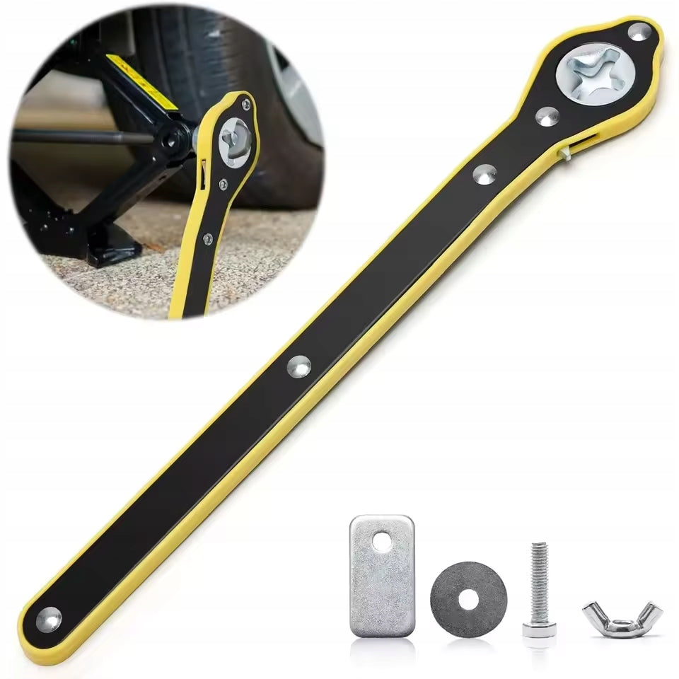 WRENCH WITH RATCHET MECHANICS OF CAR LIFTS+Adapter