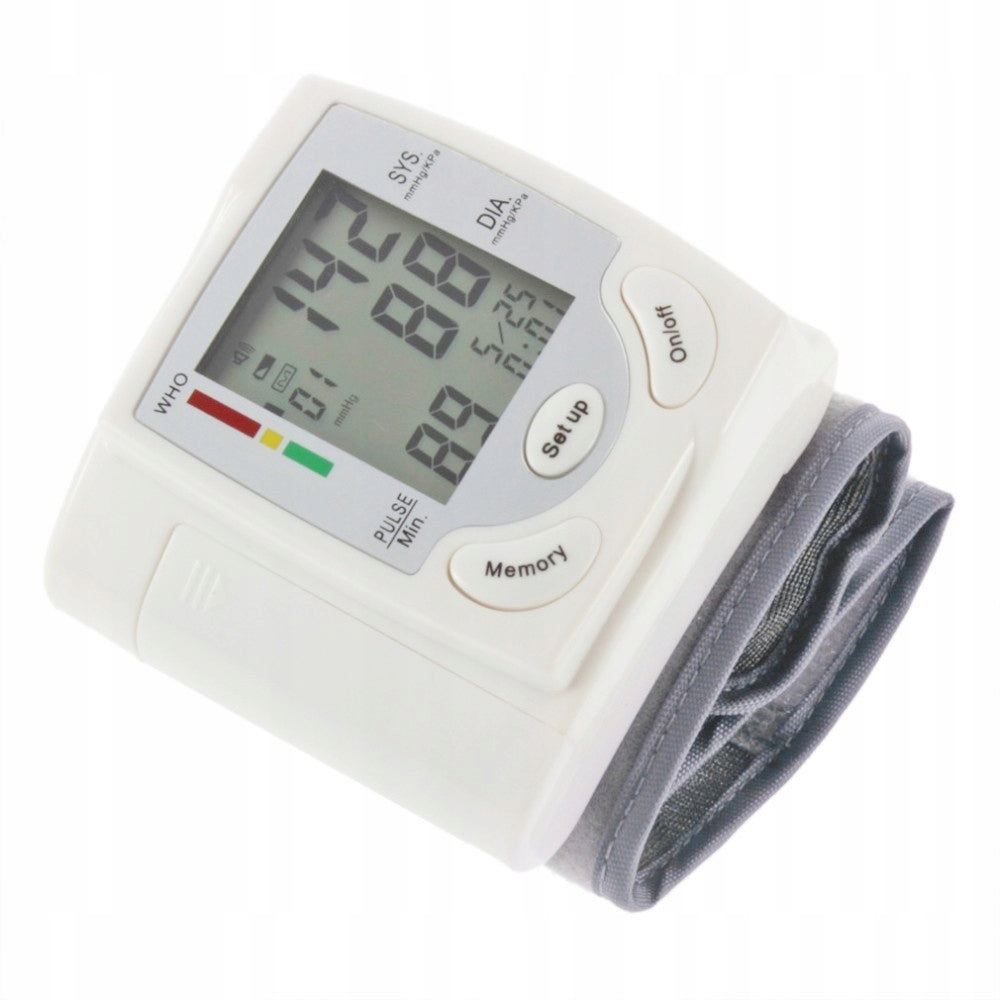 WRIST ARRHYTHMIA BLOOD PRESSURE MONITOR Batteries included no
