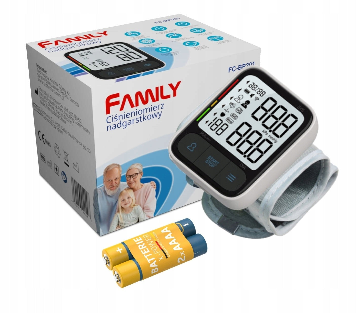 WRIST BLOOD PRESSURE MONITOR AUTOMATIC CUFF ARRHYTHMIA