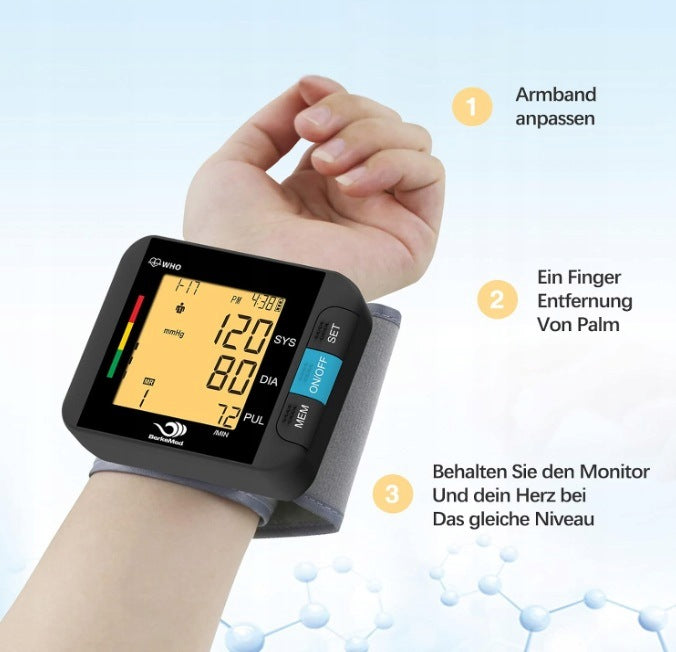 WRIST BLOOD PRESSURE MONITOR BERKEMED BSX313 Medical device no