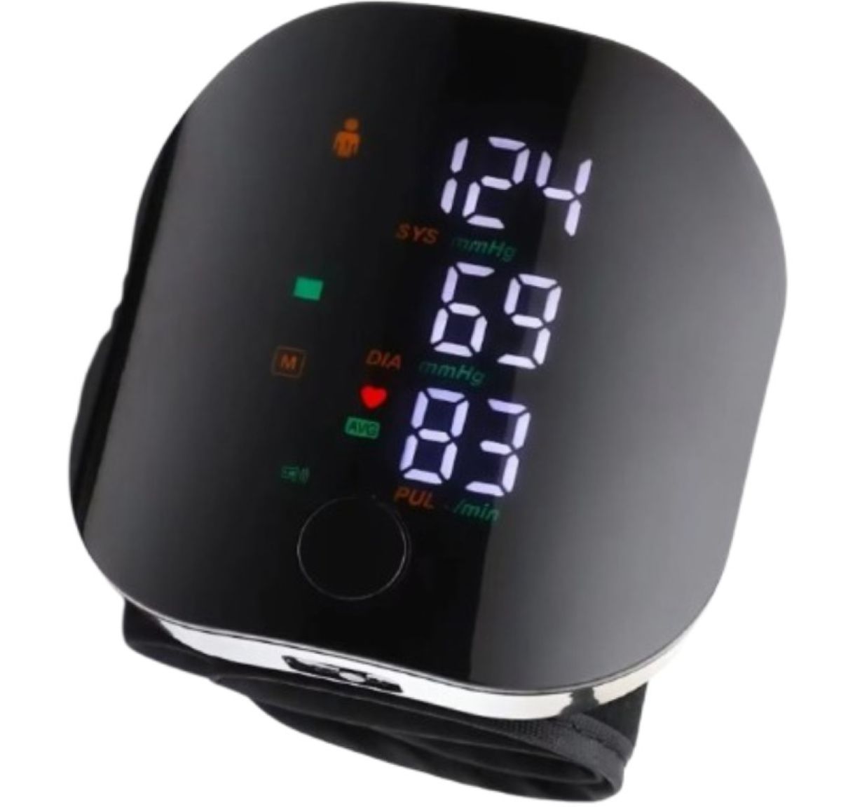 WRIST BLOOD PRESSURE MONITOR ELECTRONIC ARRHYTHMIA CASE USB BATTERY Medical device no