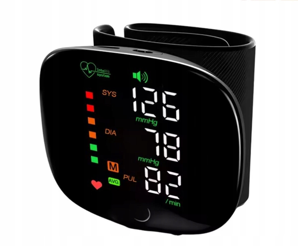 WRIST BLOOD PRESSURE MONITOR ELECTRONIC ARRHYTHMIA CASE USB BATTERY Packaging status original