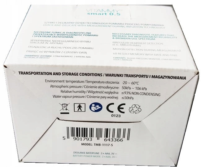 WRIST BLOOD PRESSURE MONITOR ELECTRONIC ARRHYTHMIA Medical device type medical device or in-vitro diagnostic medical device