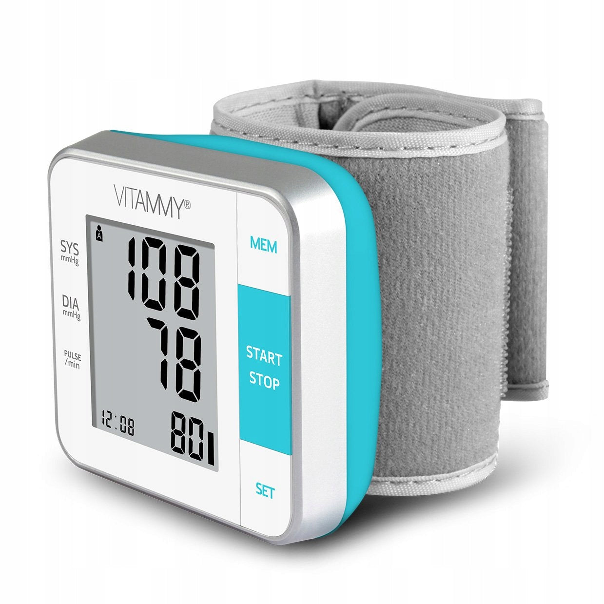 WRIST BLOOD PRESSURE MONITOR ELECTRONIC ARRHYTHMIA VITAMMY NEXT 0.5 + CASE