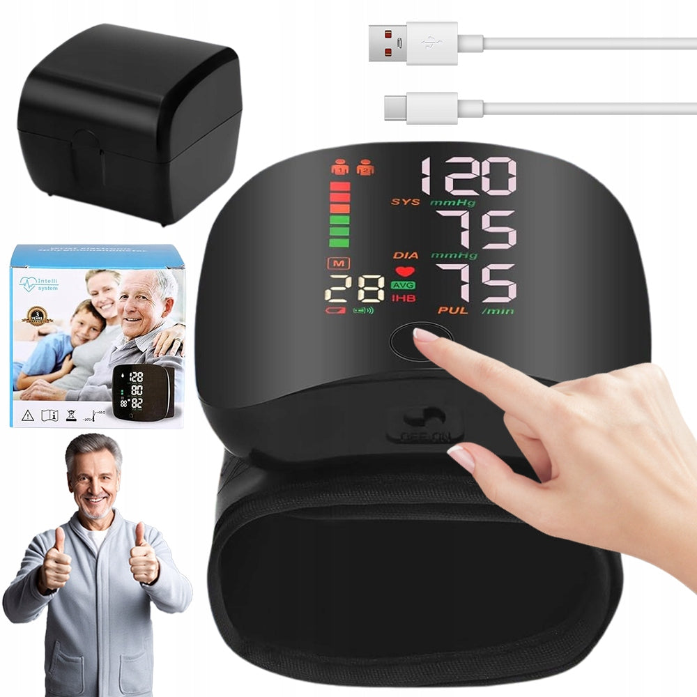 WRIST BLOOD PRESSURE MONITOR WITH 2X99 MEMORY AND VOICE FUNCTION Packaging status original