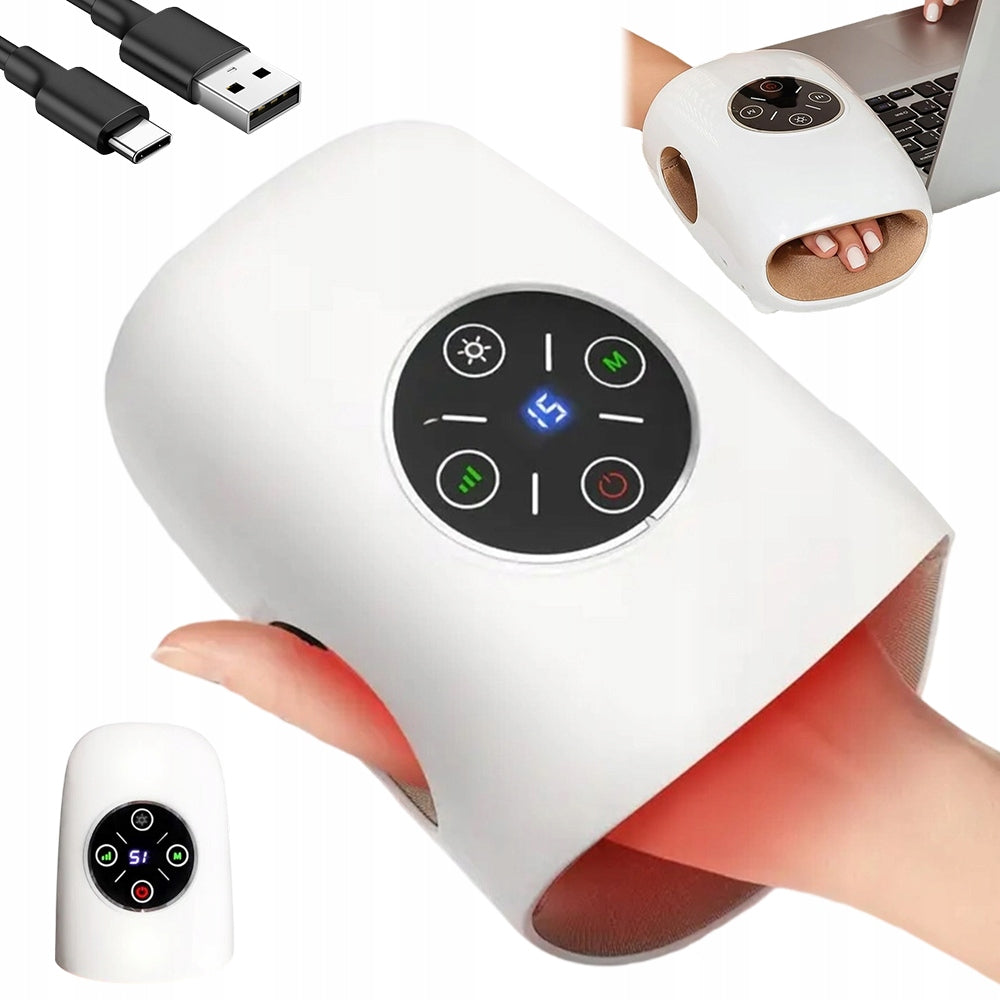 WRIST HAND MASSAGER FOR MASSAGE VIBRATION MASSAGE COMPRESSION HEATING