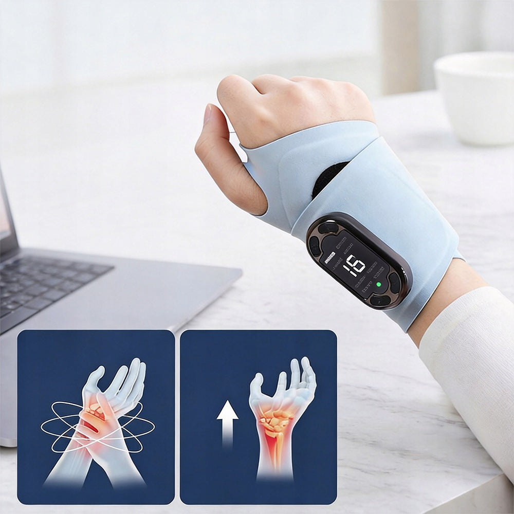 WRIST MASSAGER FOR CARPAL TUNNEL VIBRATION ORTHOSIS BAND 8 MODES Medical device no