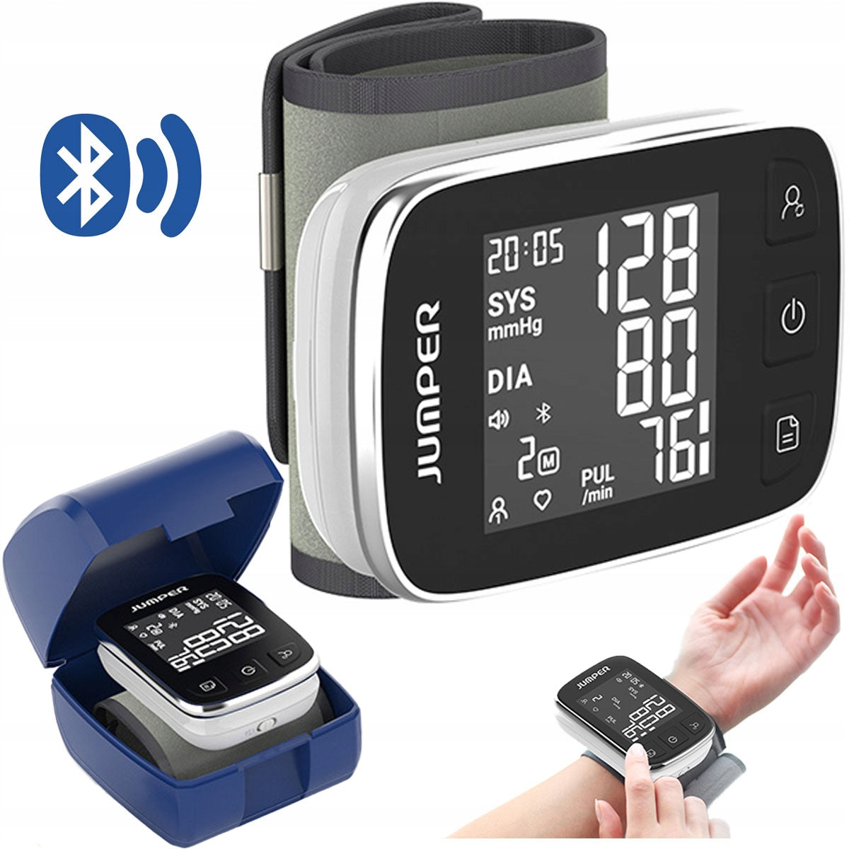 WRIST MEDICAL BLOOD Pressure Monitor Jumper HWA21 SPEAKS in Polish Application