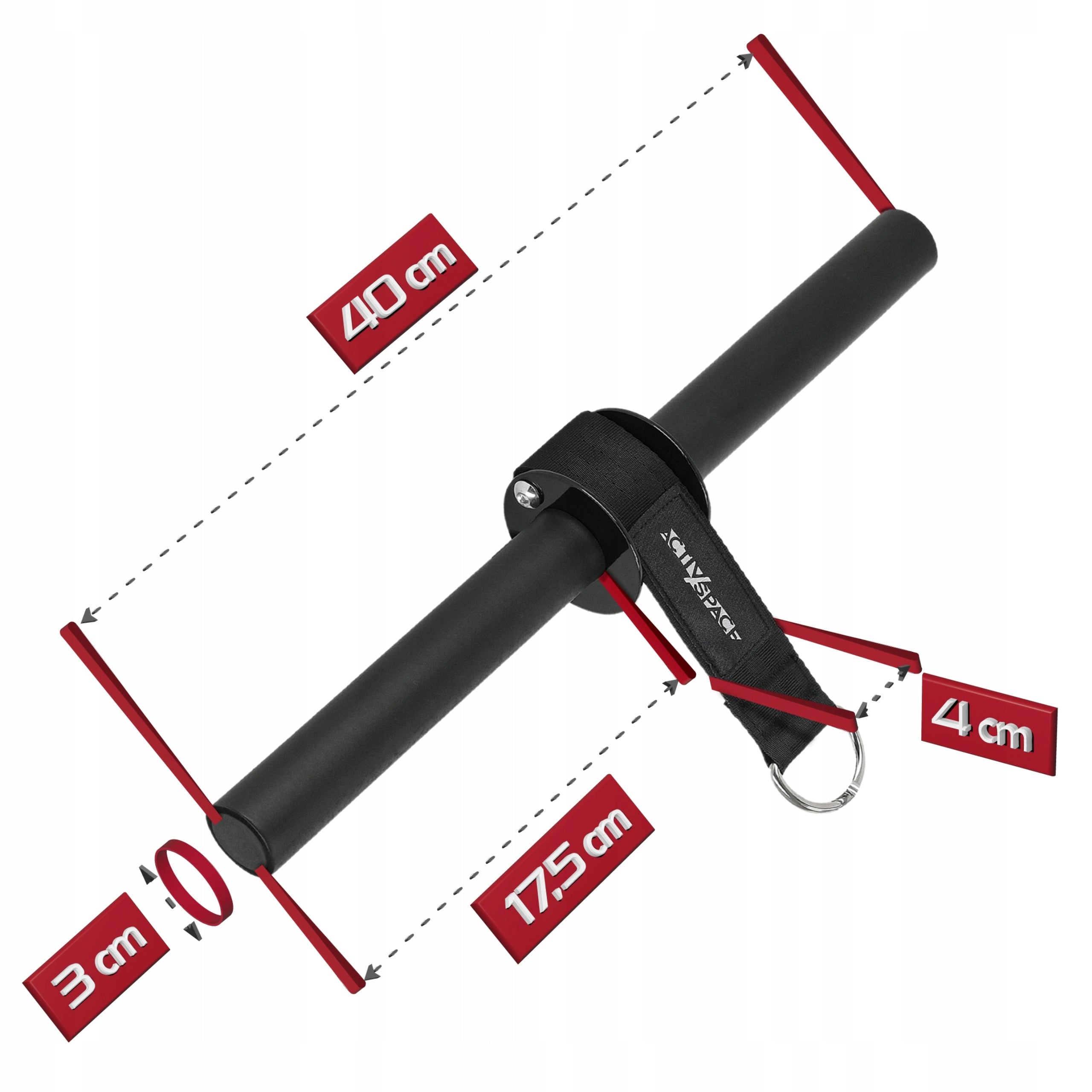 WRIST ROLLER TRAINING BAR FOR FOREARM MUSCLE EXERCISES PREMIUM QUALITY Model Wrist roller drążek do ćwiczeń przedramion premium