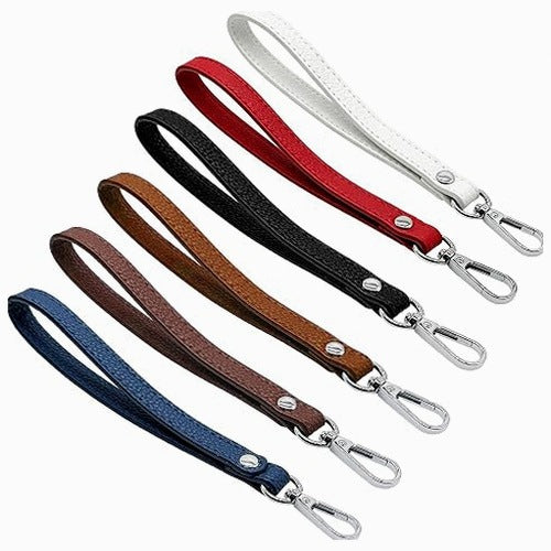 WRIST STRAP PU BLACK BROWN WHITE NAVY BLUE RED 6 PCS.