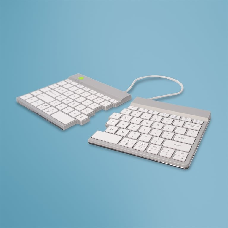 WRL COMPACT BREAK/WHITE RGOSBUSWLWH Keyboard R-GO TOOLS